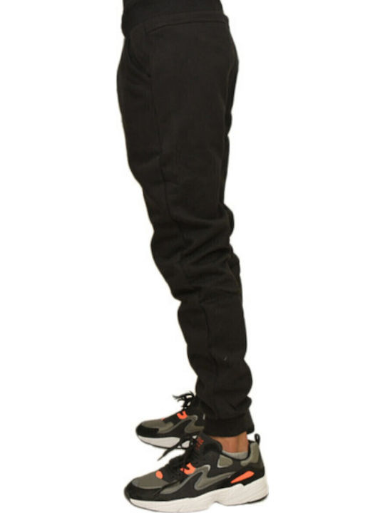 Pantaloni de trening cu Elastic Negru