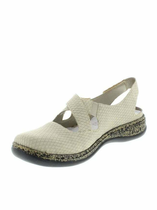 Slip-On-uri Anatomici Pentru Femei Din Piele Sintetică Bej