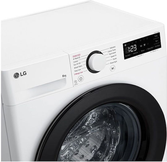 LG Пералня 8кг с Парна Технология 1200 Оборота AI DD F2WR508SBW
