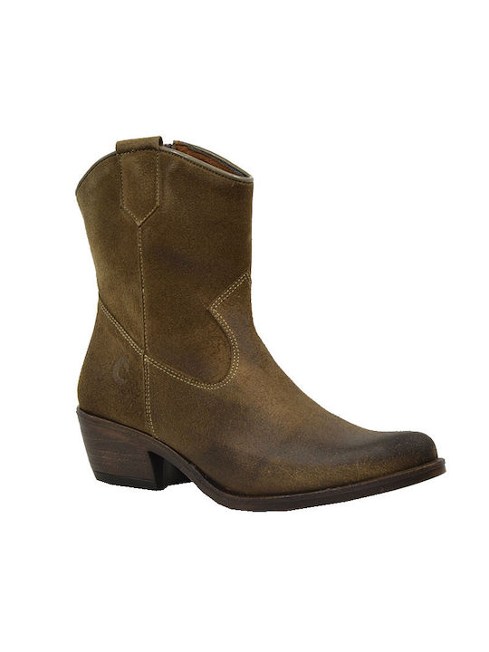 Commanchero Original Leder Damen Knöchelstiefel Beige