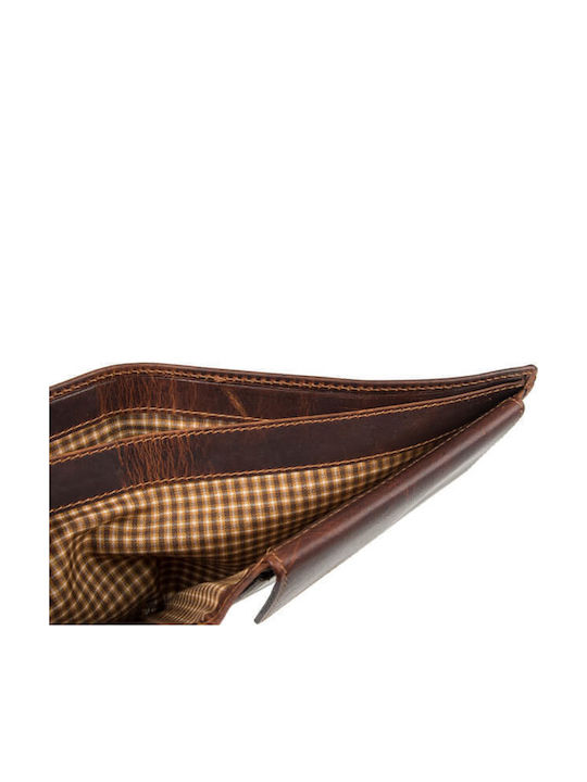 KA Leather Men's Wallet Classic with RFID Burgundy