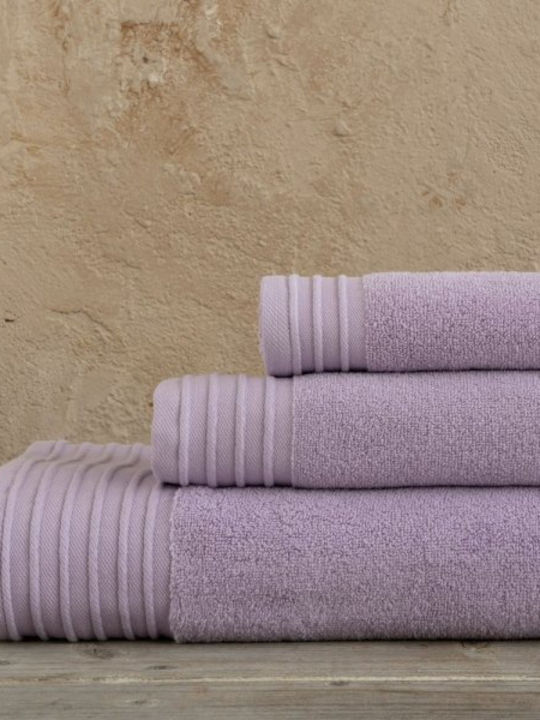 Nima 3pc Bath Towel Set Feel Fresh 29899 Pastel Lilac Weight 500gr/m²