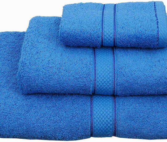 Viopros Πετσέτα Χεριών Classic 30x50εκ. Μπλε Βάρους 480gr/m²