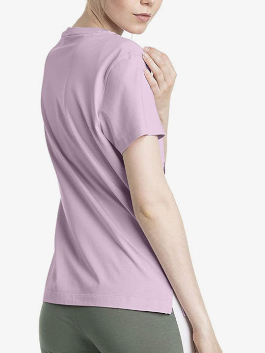 Puma Classics Logo Tee Damen T-Shirt Rosa