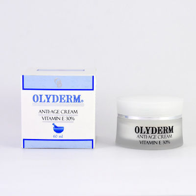 Olyderm Anti-age Cream Vitamin E 30% Αnti-ageing , Moisturizing & Firming Cream Suitable for All Skin Types 60ml