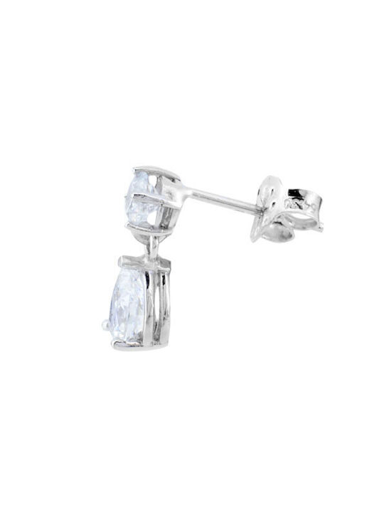 Earrings made of Platinum with Stones