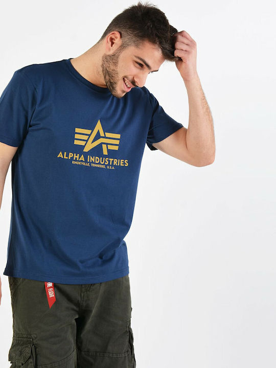 Basic T-shirt Navy Μπλε