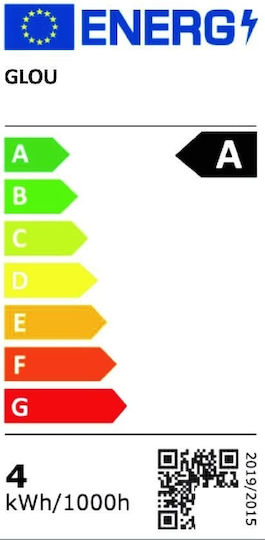 Glou LedArt GLS A60 Λάμπα LED 3.8W για Ντουί E27 και Σχήμα A60 Φυσικό Λευκό 806lm