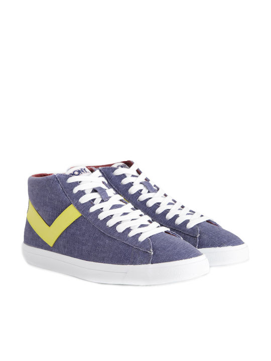 Pony Topstar High Bărbați Sneakers Albastru marin