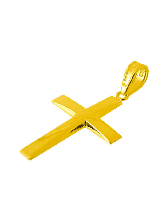 Herren Gold Kreuz 14K mit Kette