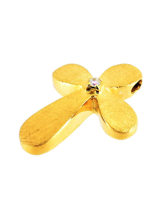 Xrisokosmima Gold Kreuz 14K mit Kette