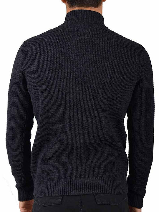 Jack & Jones Harris Men's Long Sleeve Sweater Polo Parisian Night