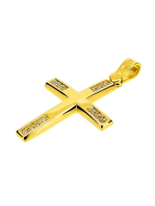 Xrisokosmima Damen Gold Kreuz 9K