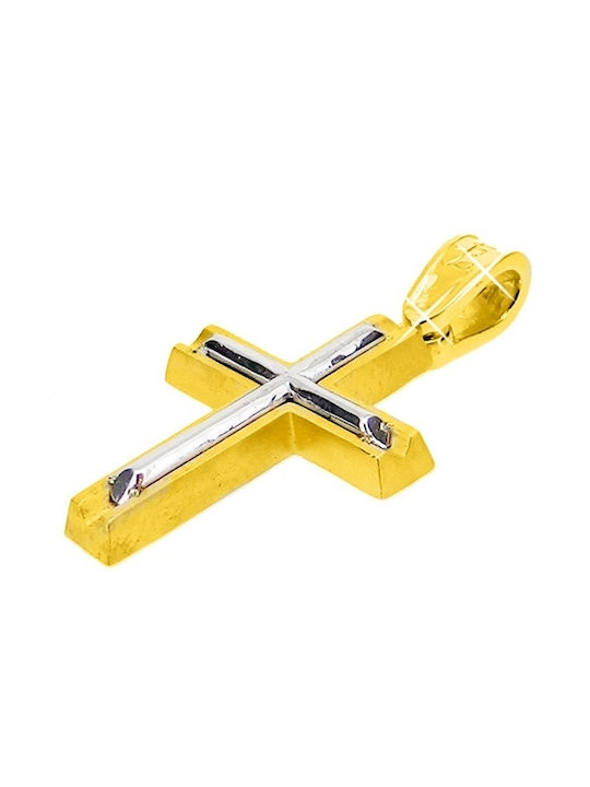 Xrisokosmima Herren Gold Kreuz 9K mit Kette