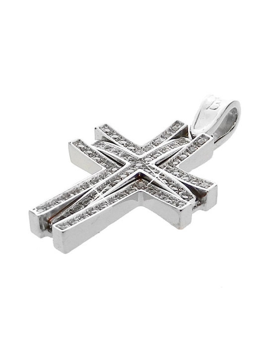 Xrisokosmima Women's White Gold Cross 9K