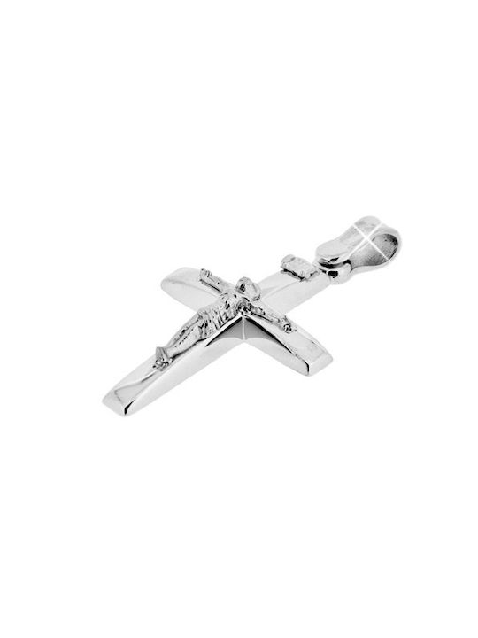 Xrisokosmima Men's White Gold Cross 14K