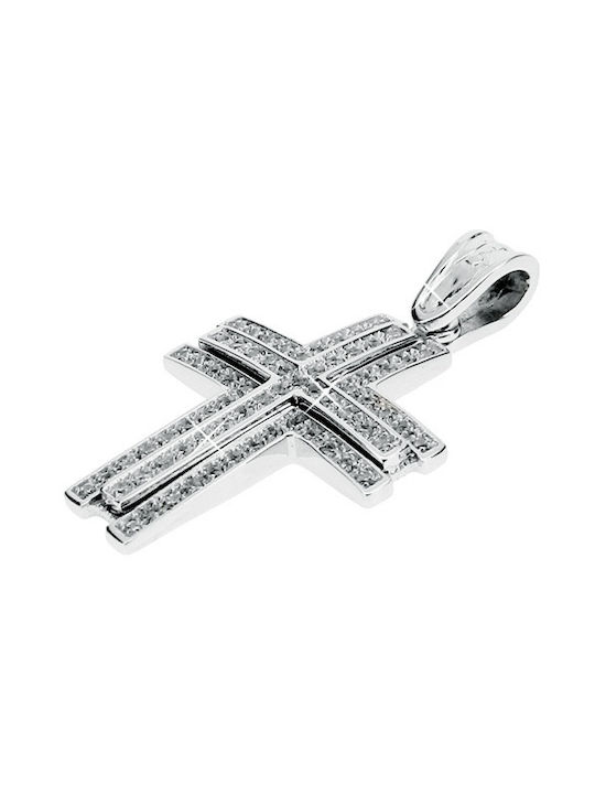 Xrisokosmima Women's White Gold Cross 9K