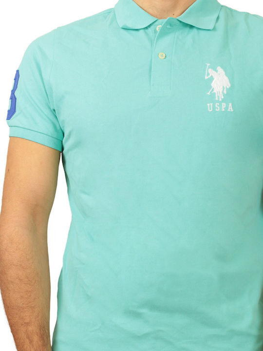 U.S. Polo Assn. Herren Kurzarmshirt Polo Türkis 11304488-FRMT