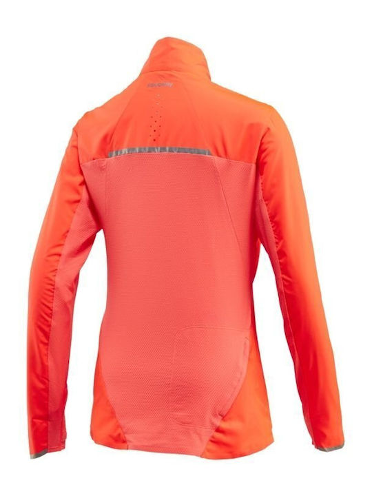 Saucony Speedlite Jacket Women's Short Sports Jacket for Spring or Autumn Orange