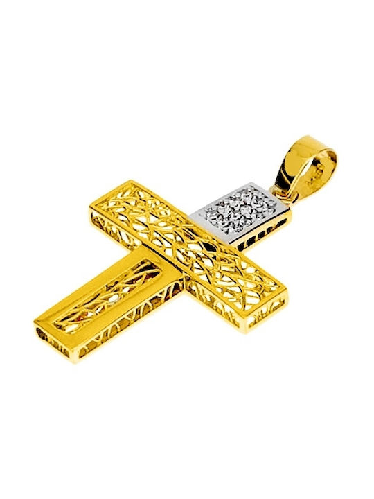 Xrisokosmima Women's Gold Cross 14K with Chain