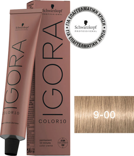 Schwarzkopf Igora Color10 Hair Dye 9-00 Blonde Very Light Very Light Intense Natural 60ml