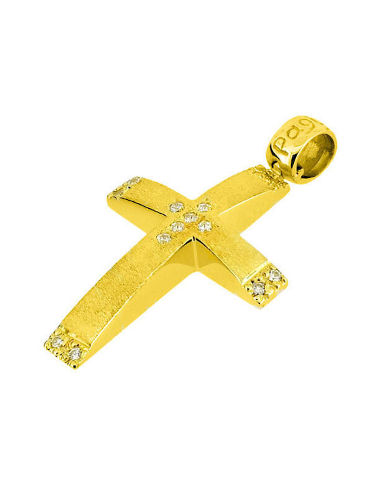 Xrisokosmima Women's Gold Cross 14K with Chain