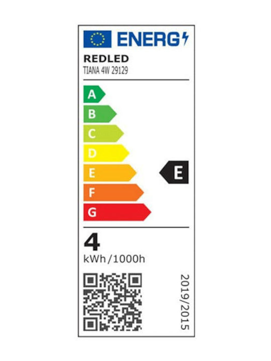 Redled Стенно Външно Осветително Тяло LED IP65 4W с Регулируемо бяло Светлина