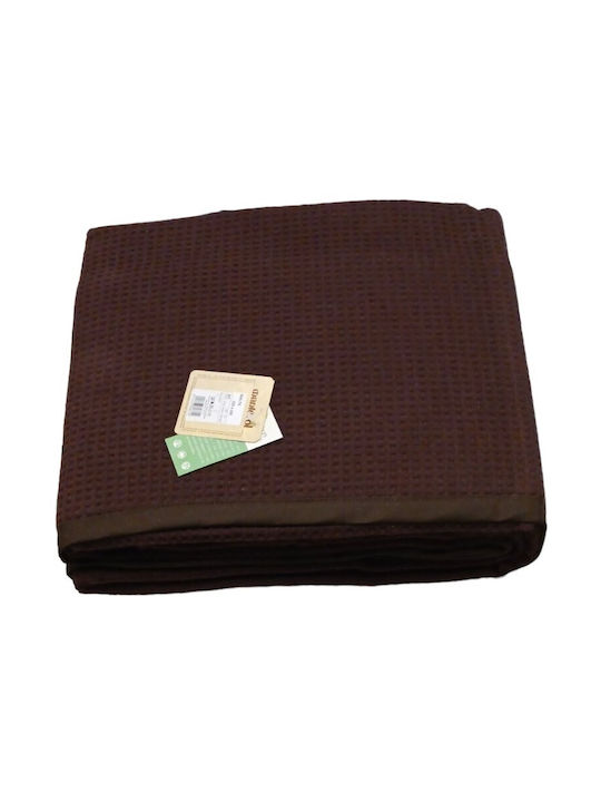 Manterol Casa Malta 001 Pique Blanket Single 160x240cm Turquoise