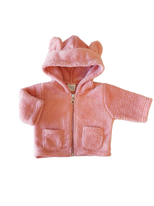 Sweet Baby Cardigan pentru copii cu glugă Orange