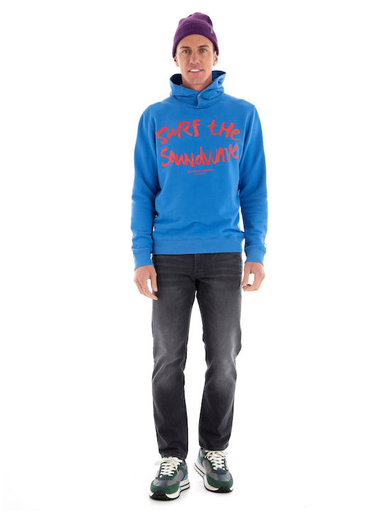 Scotch & Soda Men's Sweatshirt with Hood Blue