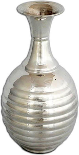 SilverBrand.gr Decorative Vase Silver 6x11cm