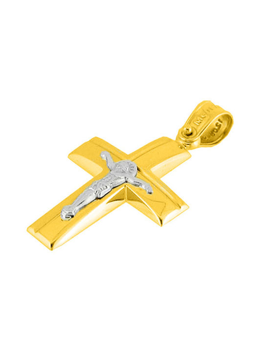 Men's Gold Cross 14K with Chain