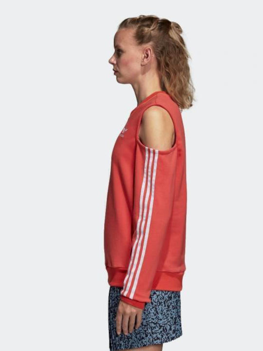 Cut Out Damen Sweatshirt Scarlet Red