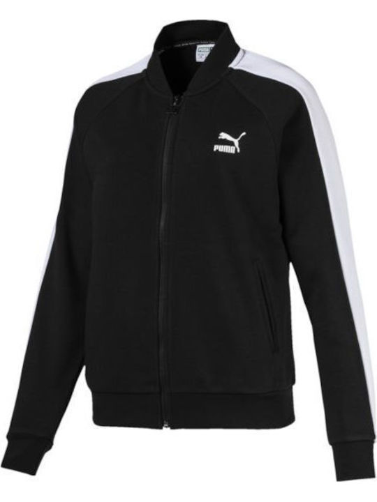 Puma Classics T7 Track Jacket FT Jachetă Hanorac pentru Femei Neagră