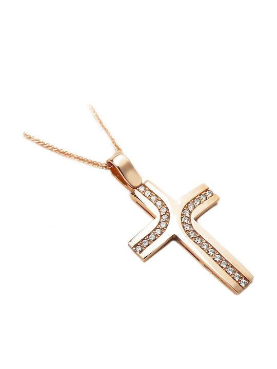 Art d or Damen Kreuz mit Kette