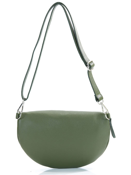 Passaggio Leather Leather Women's Bag Crossbody Green