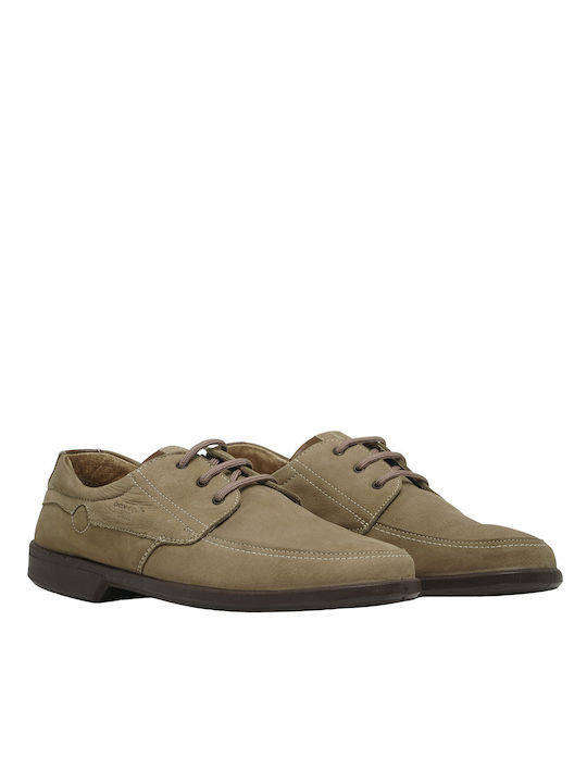 Boxer Men's Leather Casual Shoes Beige