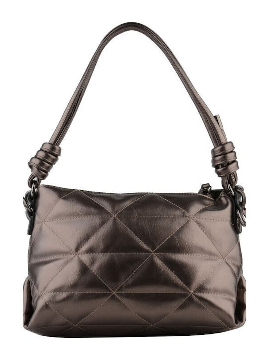Damentasche Schultertasche Bronze