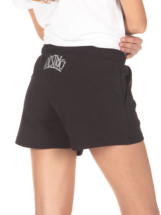 District75 121WSO-920 Women's Sporty Shorts Black 121WSO-920-071