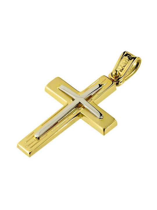 Men's Gold Cross 14K with Chain