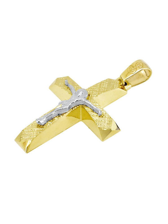 Men's Gold Cross 14K with Chain