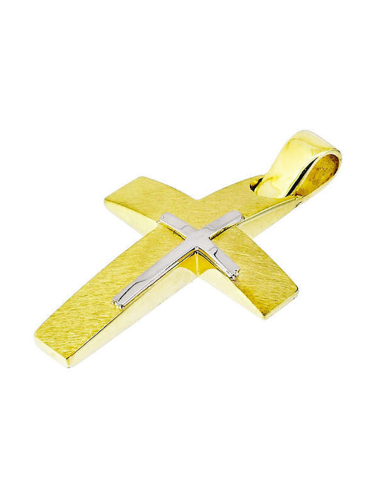 Men's Gold Cross 14K with Chain