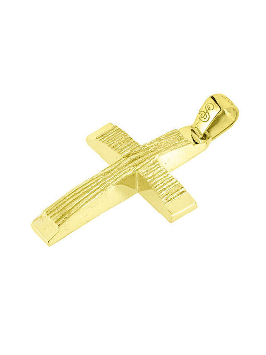 Men's Gold Cross 14K with Chain