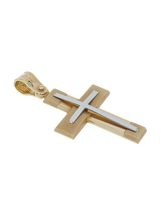 Vitopoulos Herren Gold Kreuz 14K