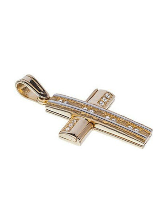 Vitopoulos Damen Gold Kreuz 14K