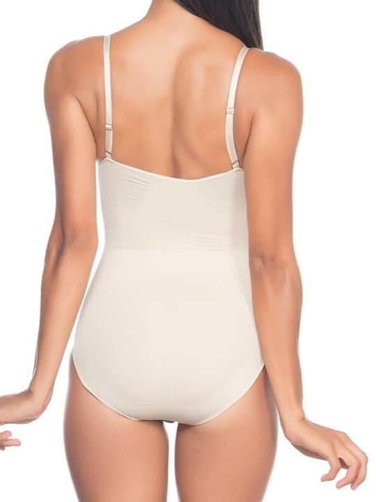 Diana Waist Tightening Corset și ridicare Fără cusături Beige