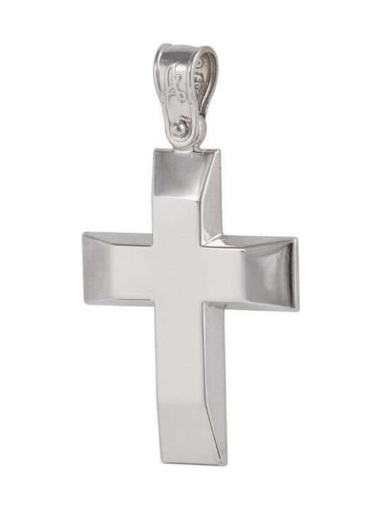 White Gold Cross 14K