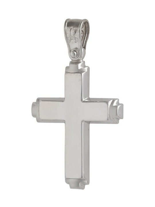 White Gold Cross 14K