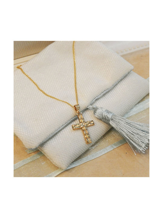 Polytimo Gold Cross 14K with Chain