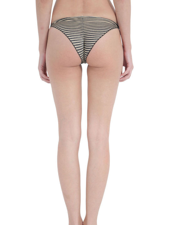Banana Moon Gela Goldstripe Bikini Slip Χρυσό